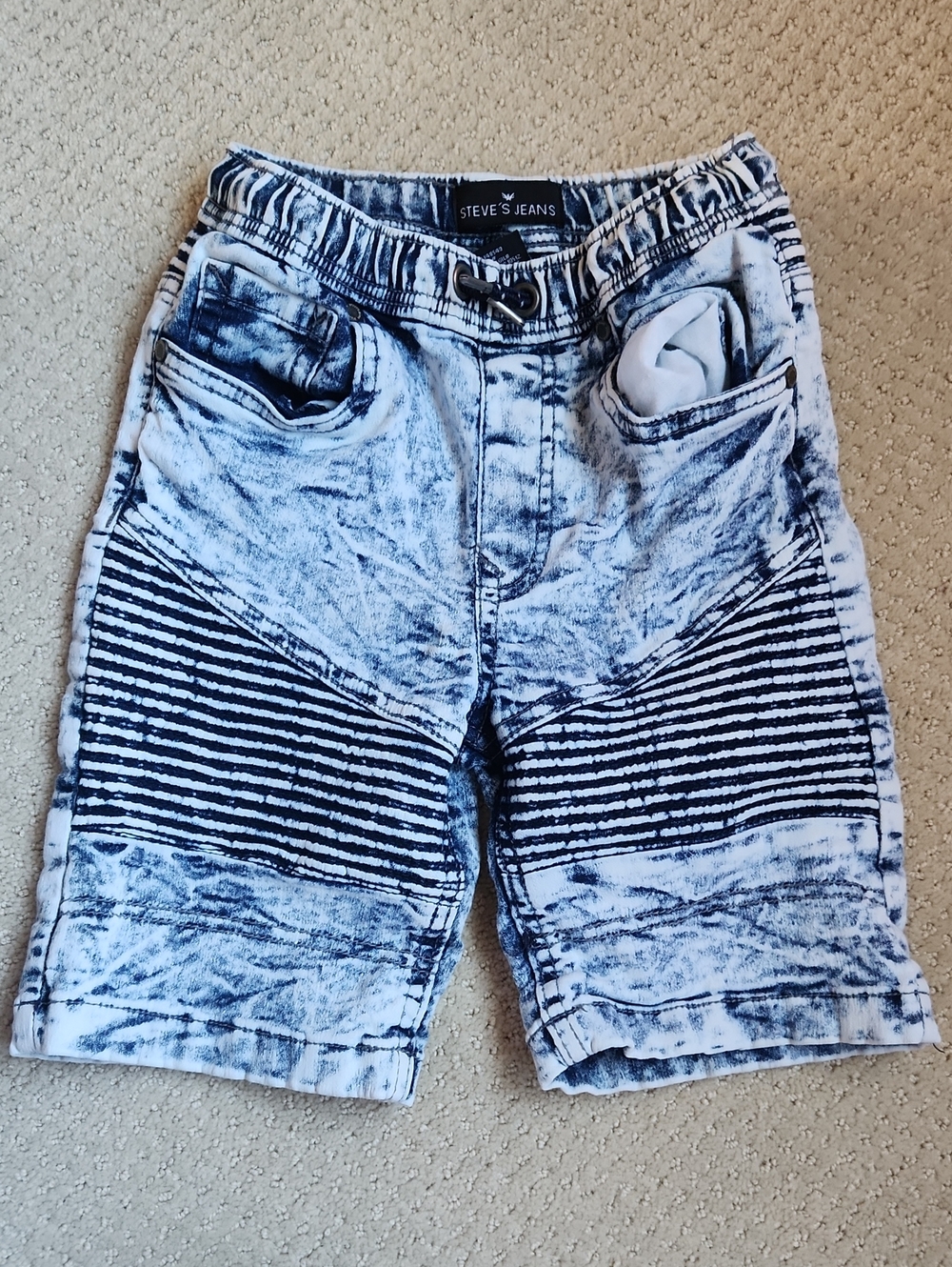 🌟2/$20🌟Kids Acid Wash Black & White Shorts by Steve's Jeans